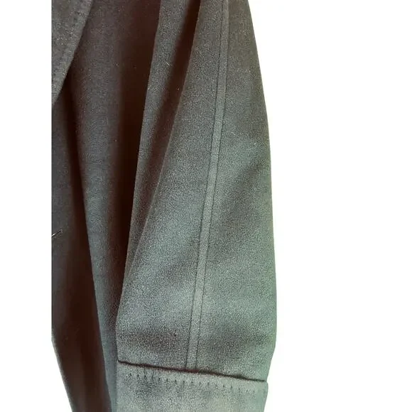 VTG 100% Imported Cashmere Overcoat Mens Black Cashmere Deluxe Roger Laurence - Picture 6 of 13